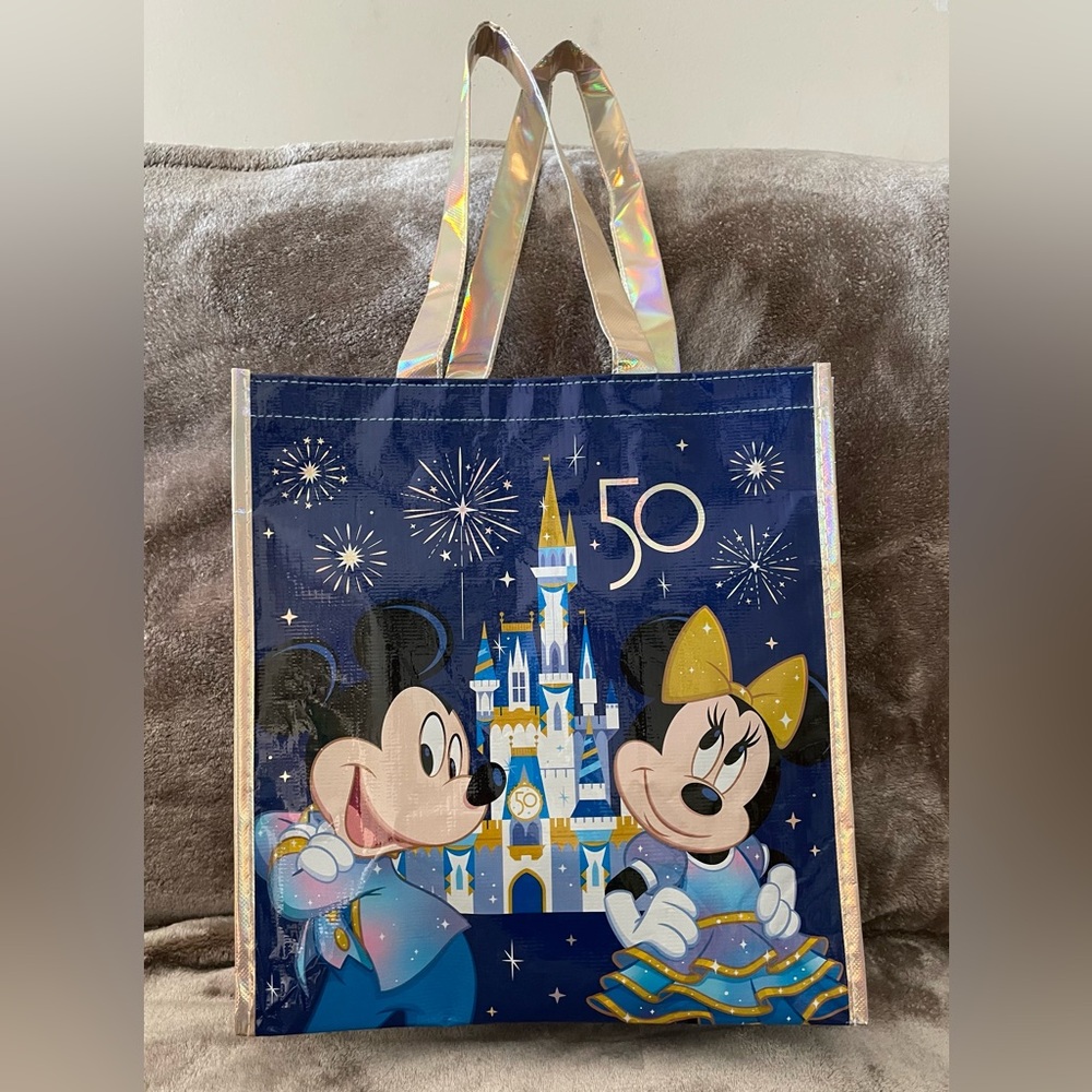 Disney World 50th Anniversary Collectible Reusable Tote Bag New With Tags